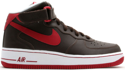 Nike Air Force 1 Mid Baroque Brown Varsity Red (GS) 314195-261