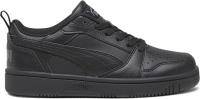 PUMA Rebound V6 Lo Youth Sneakers, Black/Shadow Grey 393833_06