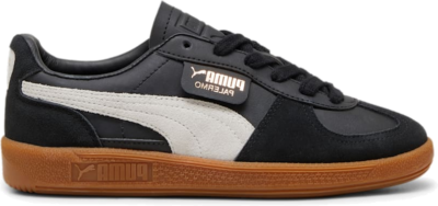 PUMA Palermo Lth Youth Sneakers, Black/Feather Grey/Gum 397275_03
