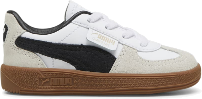 PUMA Palermo Lth Toddlers’ Sneakers, White/Vapor Grey/Gum 397277_01
