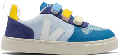 Veja SMALL V-10 CF LEATH  Sneakers blue|yellow CV0503632C