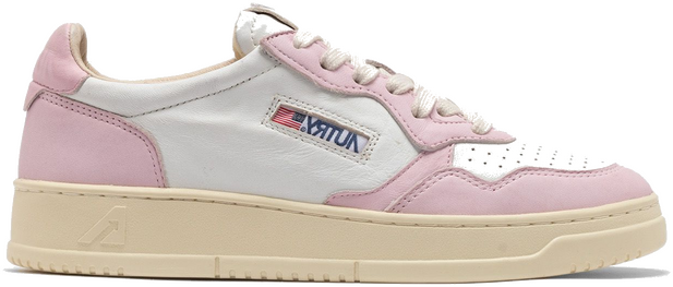 Medalist Sneakers Wit Roze Logo Patch Autry ; Pink ; Dames Pink