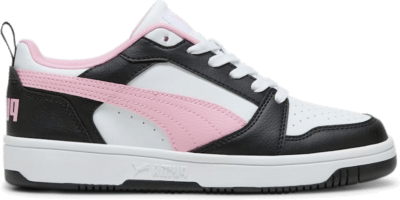 Women’s PUMA Rebound V6 Low Sneakers, Black/Pink Lilac/White Black,Pink Lilac,White 392328_19