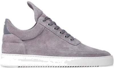Filling Pieces Low Top Perforated Organic Grey Grey 10120101002