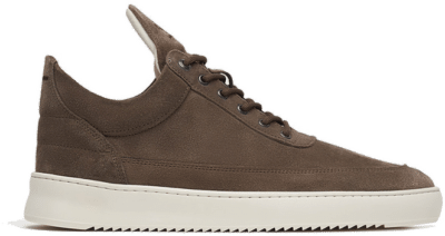 Filling Pieces Low Top Suede Taupe Taupe 10122791108