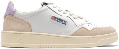 Witte Leren Sneakers met Lila Accenten Autry ; White ; Dames White