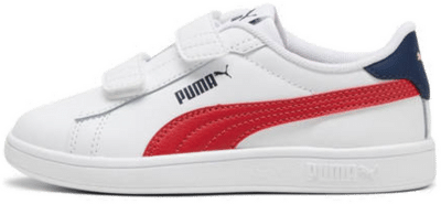PUMA Smash 3.0 Leather V Sneakers Kids, Dark Blue White,Club Red,Club Navy 392033_12