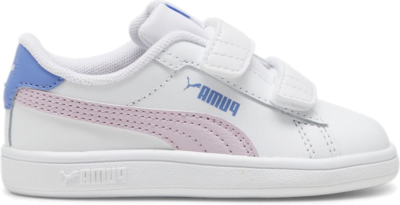 Women’s PUMA Smash 3.0 Leather V Sneakers Baby, White/Grape Mist/Blue Skies White,Grape Mist,Blue Skies 392034_13