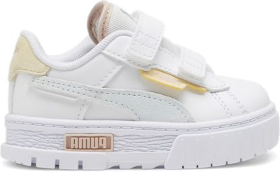 PUMA Mayze Crashed Toddlers’ Sneakers, White/Dewdrop 393809_03