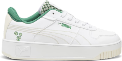 PUMA Carina Street Blossom Women’s Sneakers, White/Sugared Almond/Archive Green 395094_01