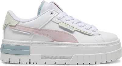 PUMA Mayze Crashed Youth Sneakers, White/Whisp Of Pink 396576_04