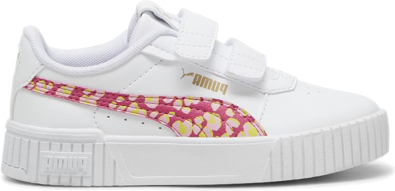 PUMA Carina 2.0 Animal Update Kids' Sneakers, White/Garnet Rose/Gold ...