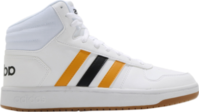 adidas Hoops 2.0 Mid White Active Gold FW9347