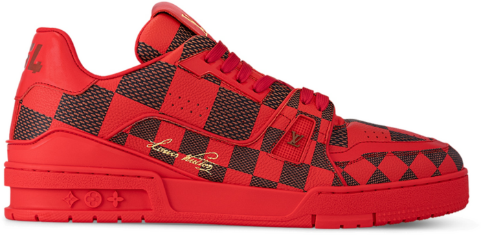 Louis Vuitton LV Trainer Sneaker Damier Pop Red 1ACN44