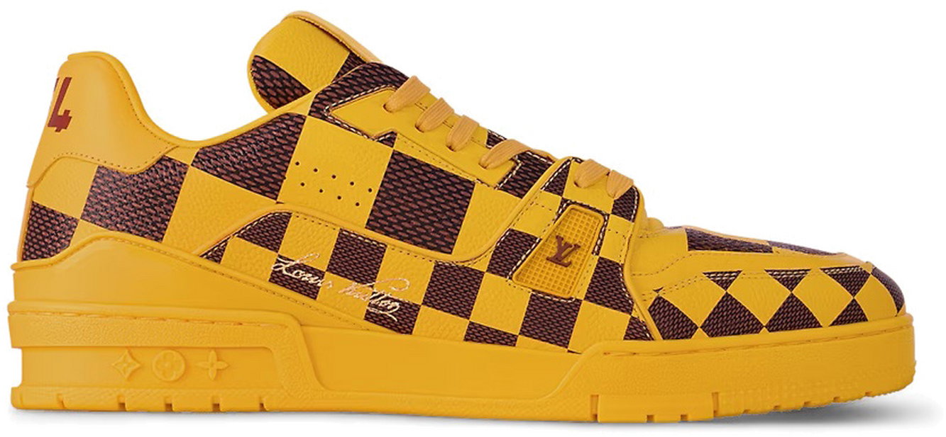 Louis vuitton hot sale yellow sneakers