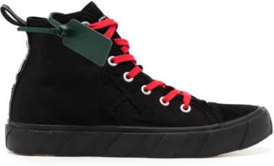 OFF-WHITE Vulc Mid Sneaker Black Red OMIA119S22-LEA001-1010