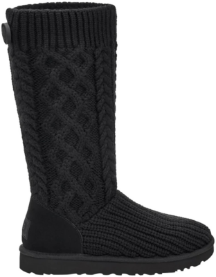 UGG Classic Cardi Cabled Knit Boot Black (Women’s) 1146010-BLK