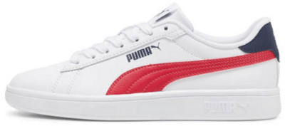 PUMA Smash 3.0 Leather Sneakers Youth, Dark Blue White,Club Red,Club Navy 392031_12