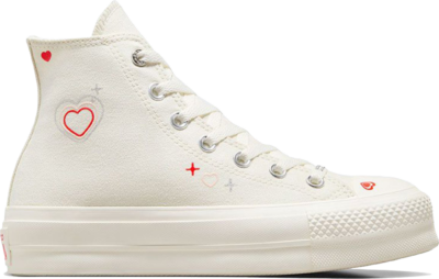 Converse Chuck Taylor All Star Lift Hi Y2K Heart Egret (Women’s) A09114C