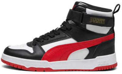 Men’s PUMA Rebound Sneakers, White/Black/For All Time Red White,Black,For All Time Red 392326_04