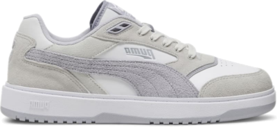 Women’s PUMA Doublecourt Prm Sneakers, White/Cool Light Grey/Grey Fog 393283_07