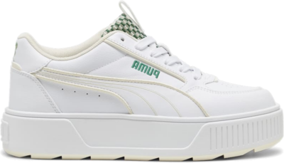 Women’s PUMA Karmen Rebelle Blossom Sneakers, White/Sugared Almond/Archive Green 395101_01