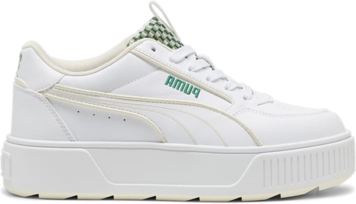 Women’s PUMA Karmen Rebelle Blossom Sneakers, White/Sugared Almond/Archive Green 395101_01
