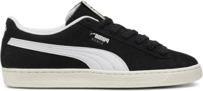 Women’s PUMA Suede Patch Sneakers, Black/White 395388_03