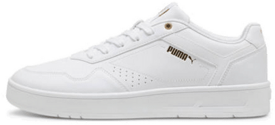 PUMA Court Classic Sneakers, White/Gold White,Gold 395018_01