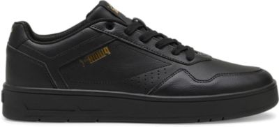 Men’s PUMA Court Classic Sneakers, Black/Gold 395018_02