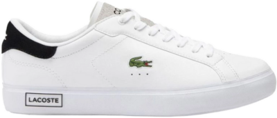 Lacoste Powercourt Sneakers Heren wit – zwart – beige 47SMA0082-147