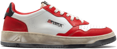 Vintage Low Medalist Sneakers Autry ; Red ; Heren Red