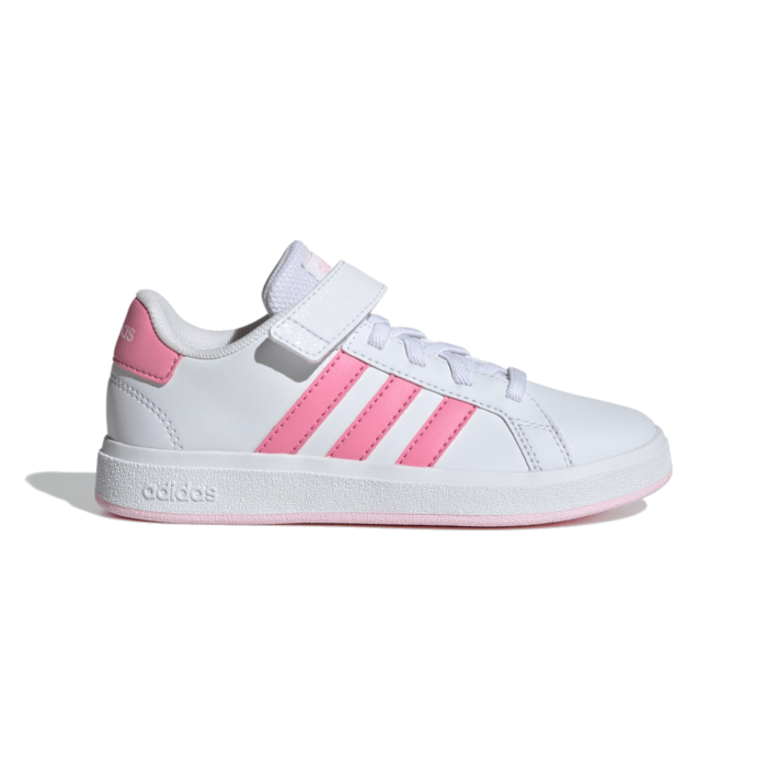 adidas Grand Court Court met Elastische Veters en Klittenband Cloud White  ID0738