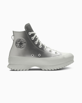 Converse Custom Chuck Taylor All Star Lugged Platform Leather By You Silver A06687CSP24_silver_CO