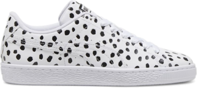 PUMA Basket Dalmatian Women’s Sneakers, White/Black 395517_01