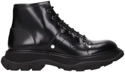 Alexander McQueen Leather Ankle Boot Black (Women’s) 595469WHZ811081