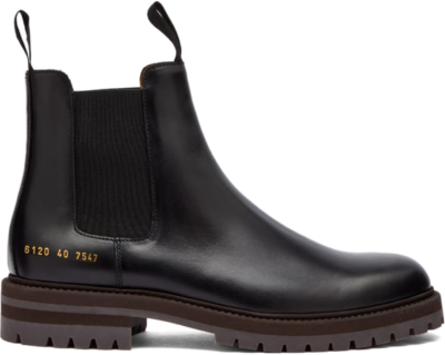Common Projects Chelsea Leather Boot Black (Women’s) 6120 XX 7547