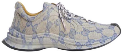 Gucci Monogram Run Sneaker Beige Blue 721116 AABEB 4060