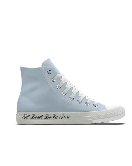 Converse Custom Chuck Taylor All Star Premium Wedding By You Blue/ White A02249CSP24_blue