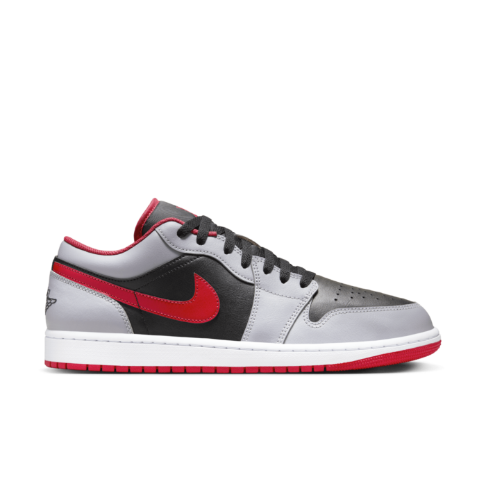 Jordan 1 Low Black Light Smoke Grey Gym Red 553558 060