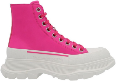 Alexander McQueen Leather Tread Slick Boot Pink White (Women’s) 702041WHZ625658