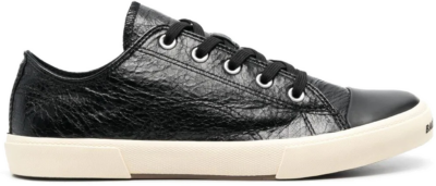 Balenciaga Paris Low Top Leather Sneaker Black 688754W3RCB1090
