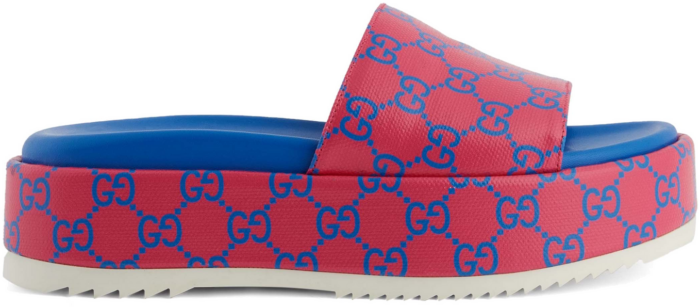 Gucci GG Platform Slide Fuchsia Blue (Women’s) 734913 FABJF 5614