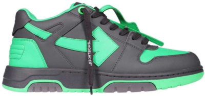 OFF-WHITE Out Of Office Low Black Green Fluo OMIA189S23LEA0011070
