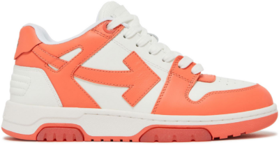 OFF-WHITE Out Of Office OOO Low Tops Coral Red White (Women’s) OWIA259S23LEA001-2601