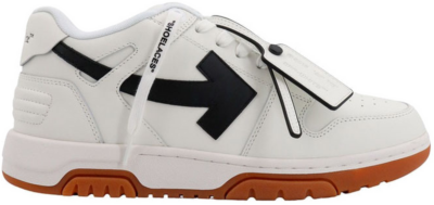 OFF-WHITE Out Of Office OOO Low Tops White Black Gum OMIA189C99LEA011-0110
