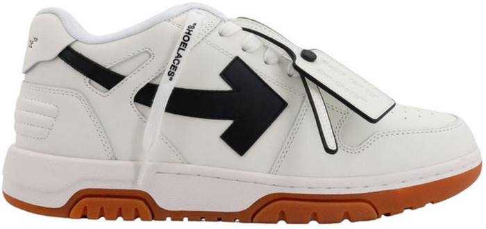 OFF-WHITE Out Of Office OOO Low Tops White Black Gum OMIA189C99LEA011-0110