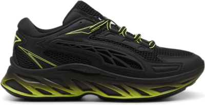 PUMA Exotek Nitro™ Racing Sneakers, Black/Electric Lime 395340_01