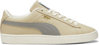 Men’s PUMA Basket Classic Xxi Muted Sneakers, Putty/Stormy Slate/Gold 399840_02