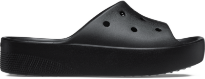 Crocs Classic Platform Slides Damen Black Black 208180-001-W5